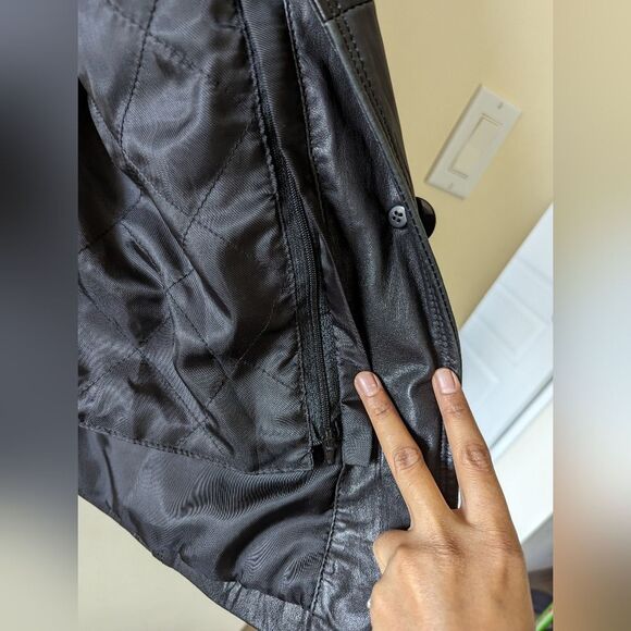 A&S selection vintage Y2K retro style 100% leather with removable inner size M - Picture 9 of 14